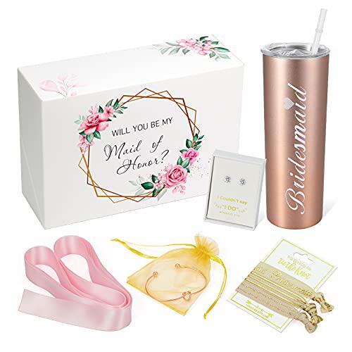 bridesmaid gifts bridesmaid proposal gift set|will you be my