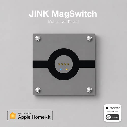 MatterJINK磁吸墙充 8EThread协议兼容Homekit/谷歌/smartThings