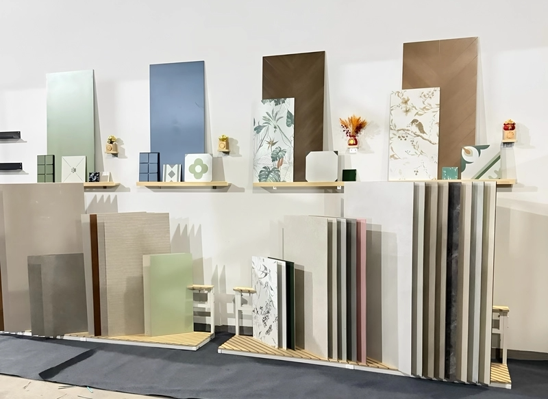 瓷砖斜插展示架大板木板斜插式通道展架门板展示架立式落地式展架