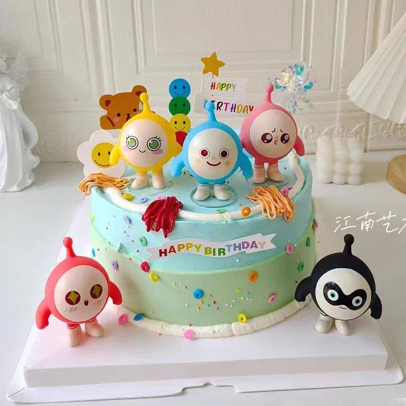 蛋仔派对公仔蛋糕装饰摆件网红儿童男孩女孩生日甜品台烘焙插件牌,节庆用品/礼品,节日装扮用品,淘宝优惠券,粉丝福利购,淘宝优惠卷