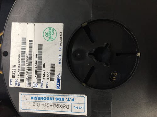24.576M无源贴片晶振 2520 KDS DSX221G 24.576MHZ 陶瓷面 2025