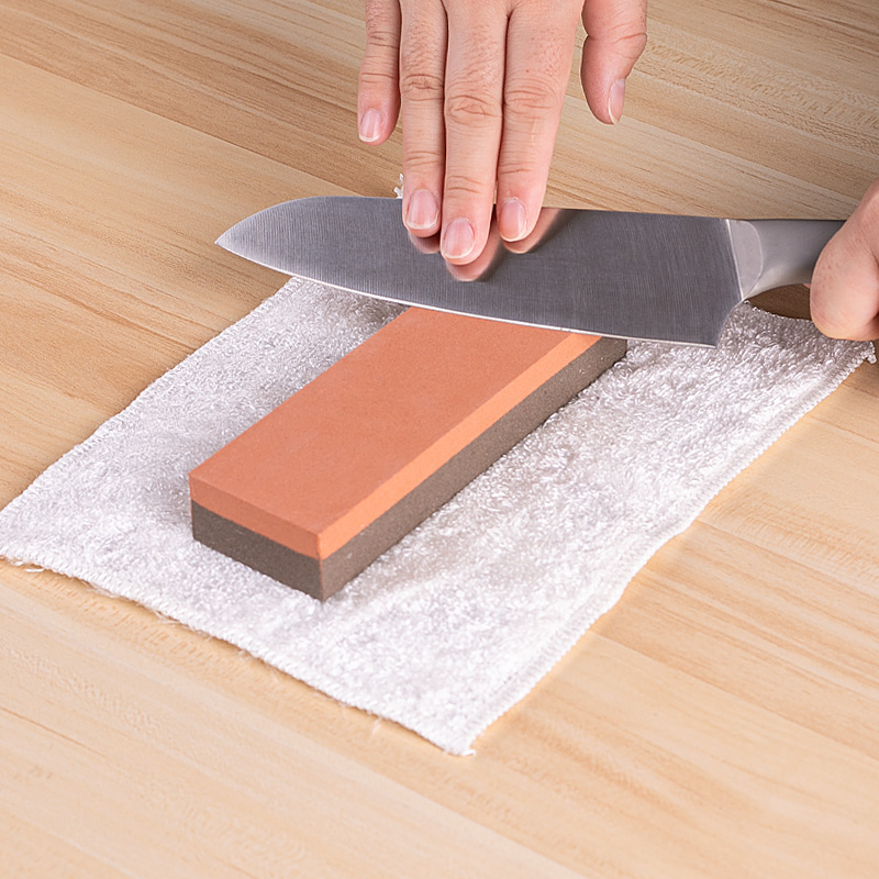 日本echo家用双面磨刀石厨房菜刀剪刀快速磨刀器粗磨细磨砥石油石