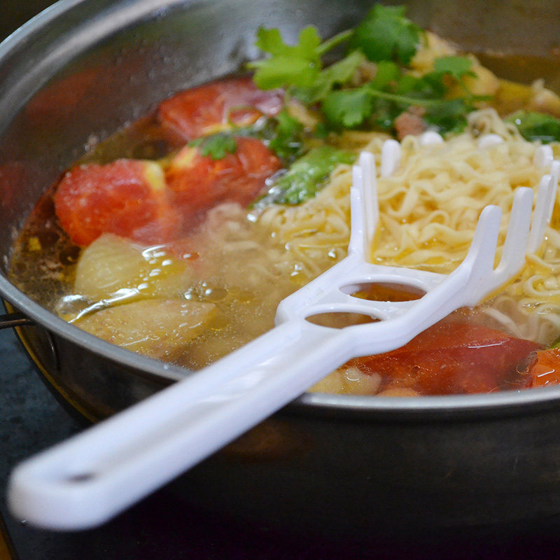 日本km面条捞勺 长漏勺 捞面火锅海鲜漏勺 煮面勺子捞鸡蛋面条勺