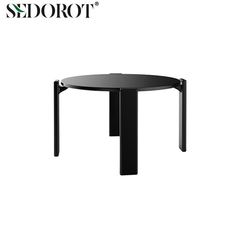 创意矮桌子侘寂风实木茶几