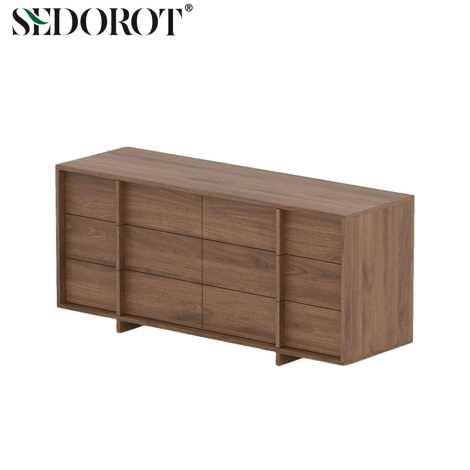 SEDOROT北欧轻奢实木五斗边柜