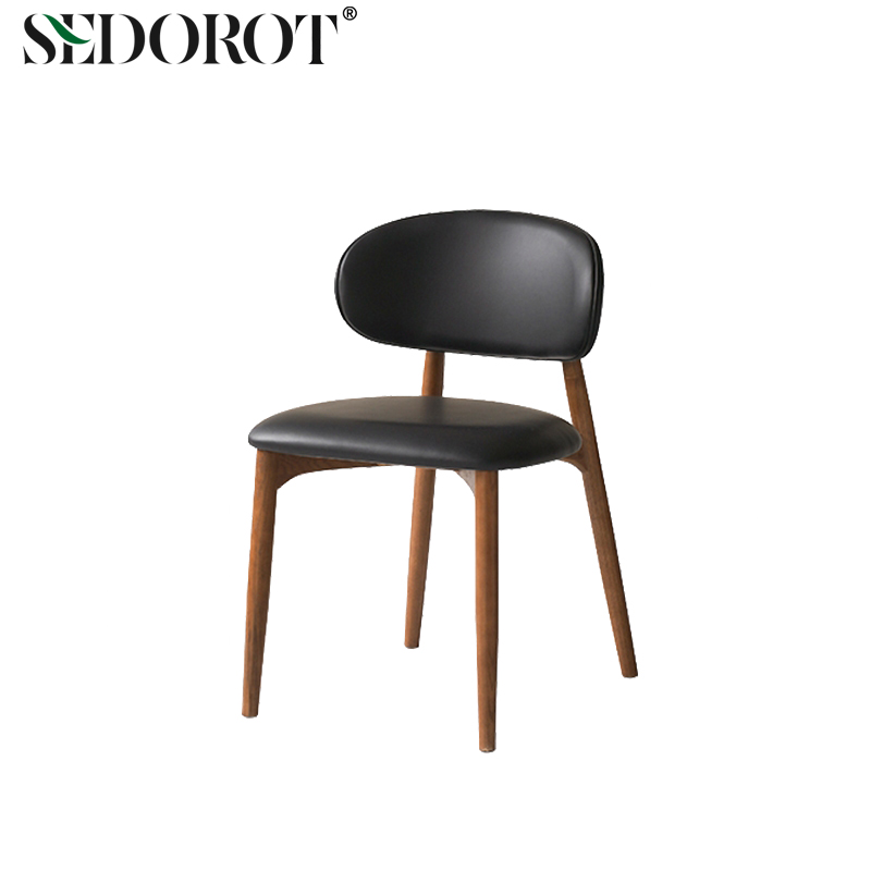 床尾椅全实木布艺餐椅