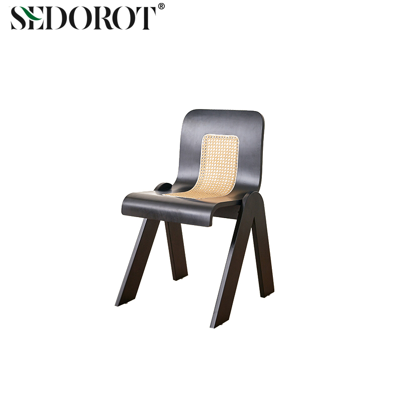 创意休闲梳妆椅子中古藤编C椅