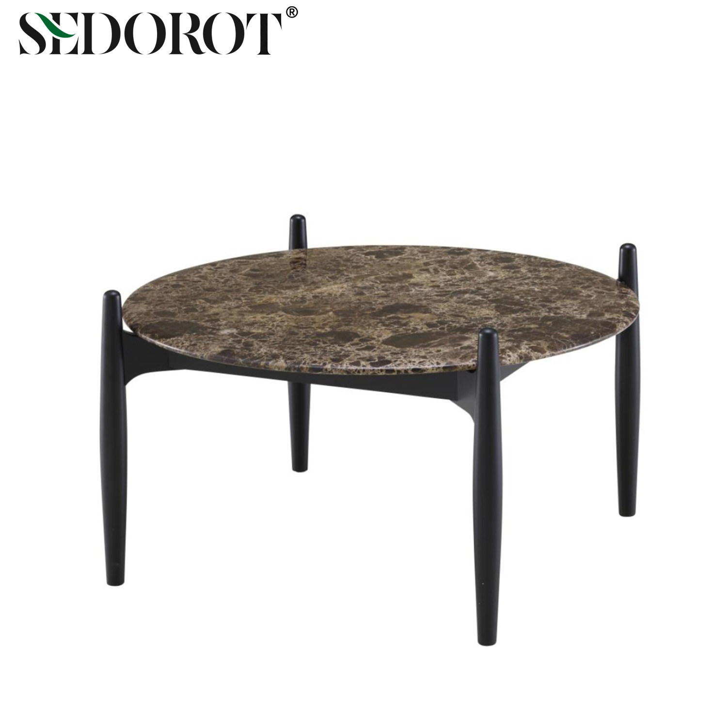 SEDOROT/意式轻奢创意设计圆形茶几CAFFÈ天然大理石边几边桌