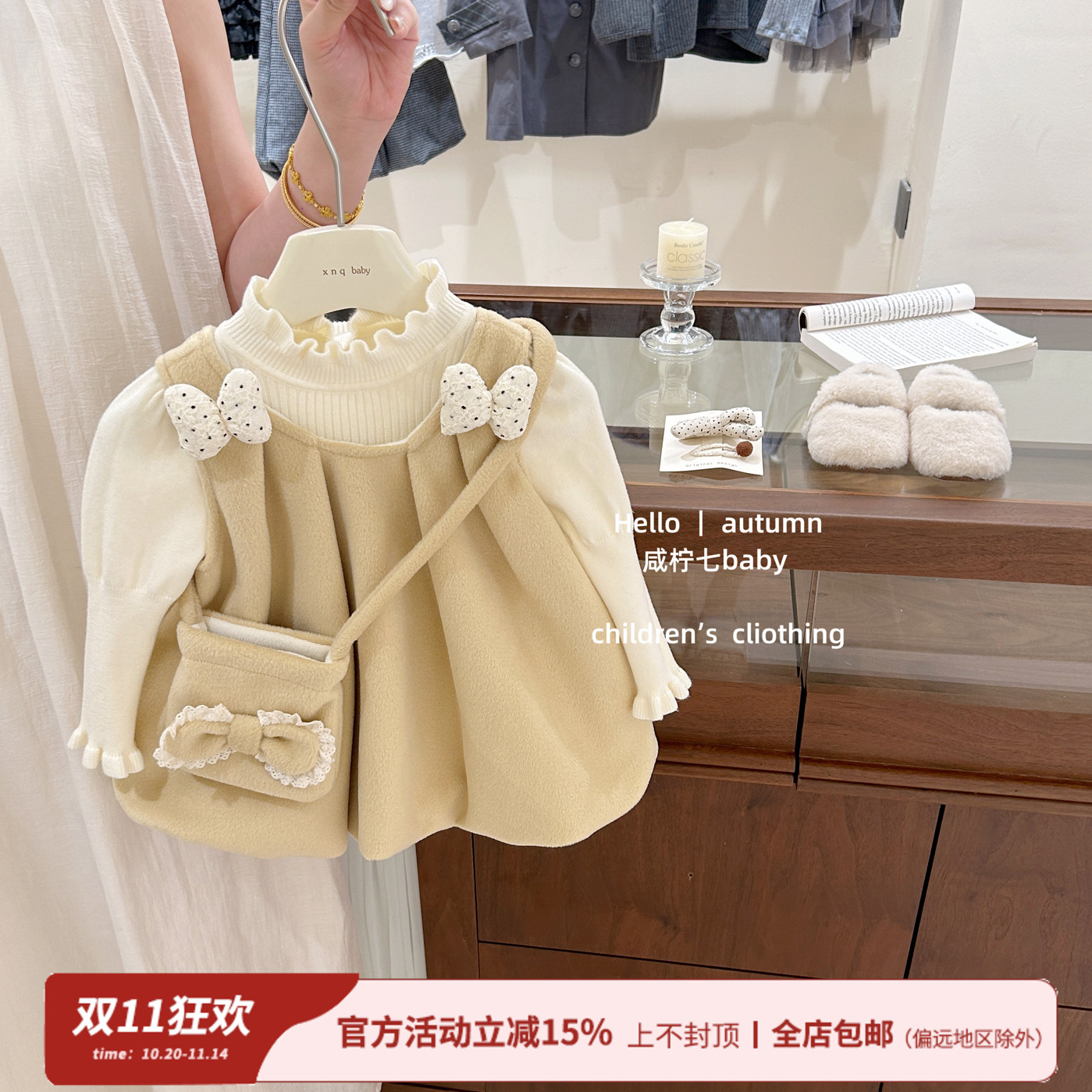 女童连衣裙冬装2025新款