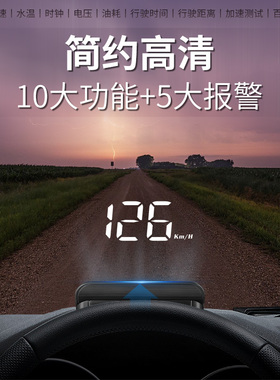适用丰田RAV4荣放卡罗拉锐放凯美瑞亚洲龙威兰达obd抬头显示器HUD