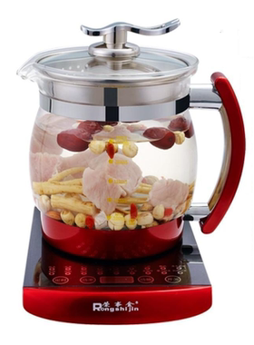 荣事金2.5升大容量电水壶防溢煮茶壶煎药壶玻璃养生壶SD-2500B