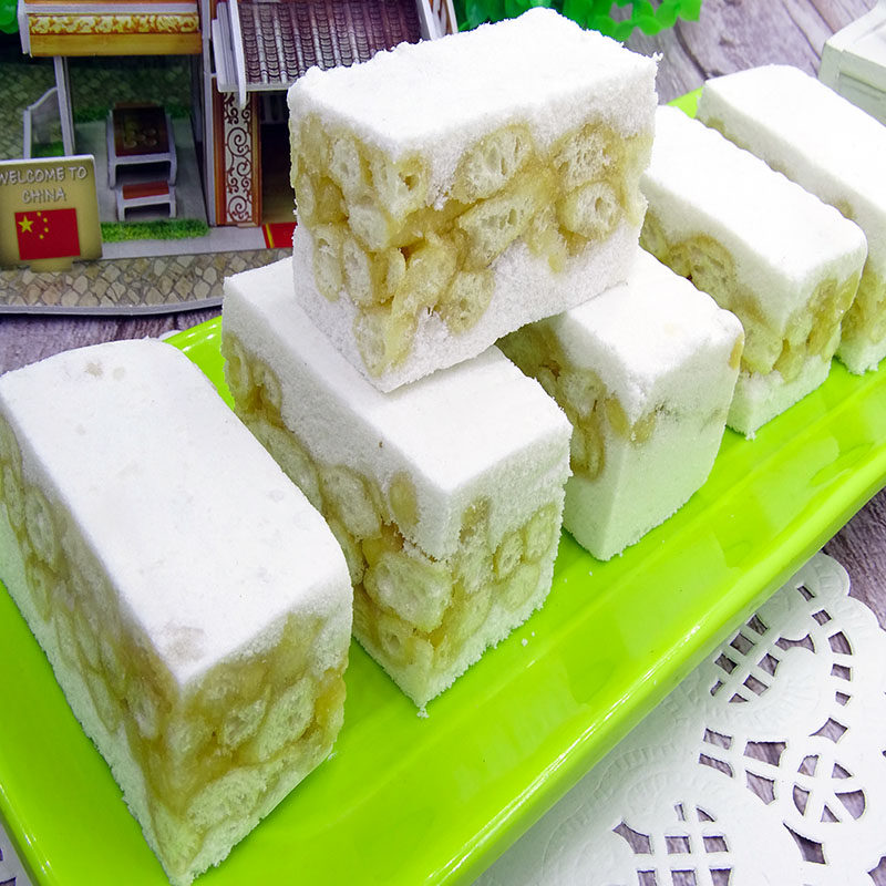 广东潮汕特产传统糕点小吃怀旧零食沙琪玛糕八宝糕手工糯米糕点心