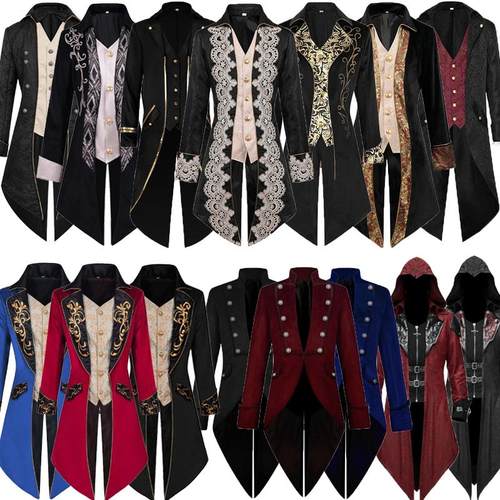 中世纪复古服中长朋克吸血鬼伯爵