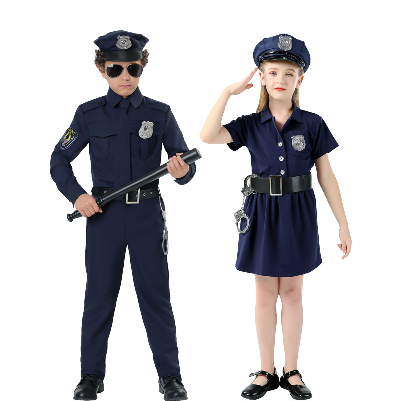 六一儿童警察服特警衣服小军人男童服装军装警服警官服特种兵套装