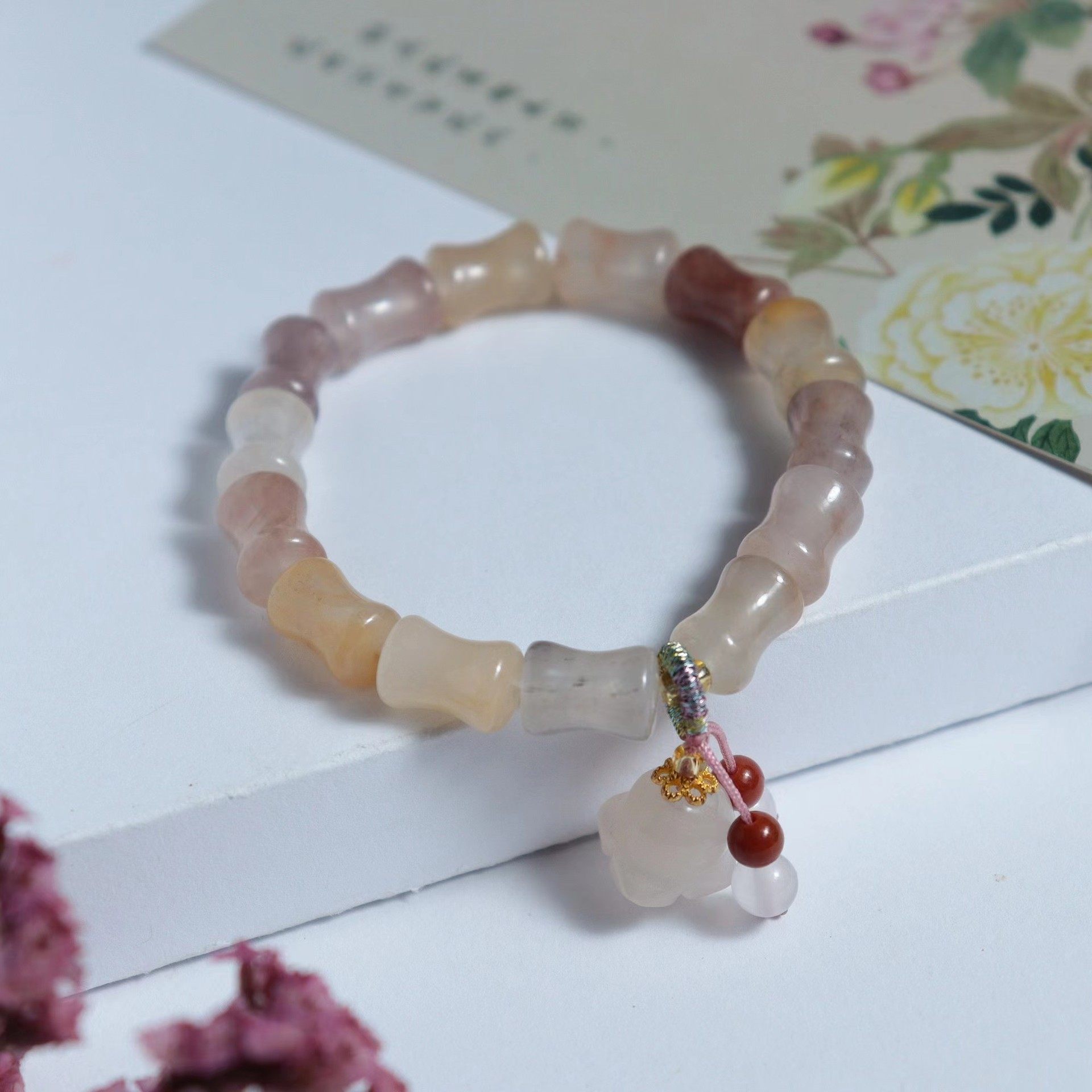 天然金丝玉天山翠手链新疆玉石多宝竹节手串女款DIY手饰批发,珠宝/钻石/翡翠,手饰,淘宝优惠券,粉丝福利购,淘宝优惠卷