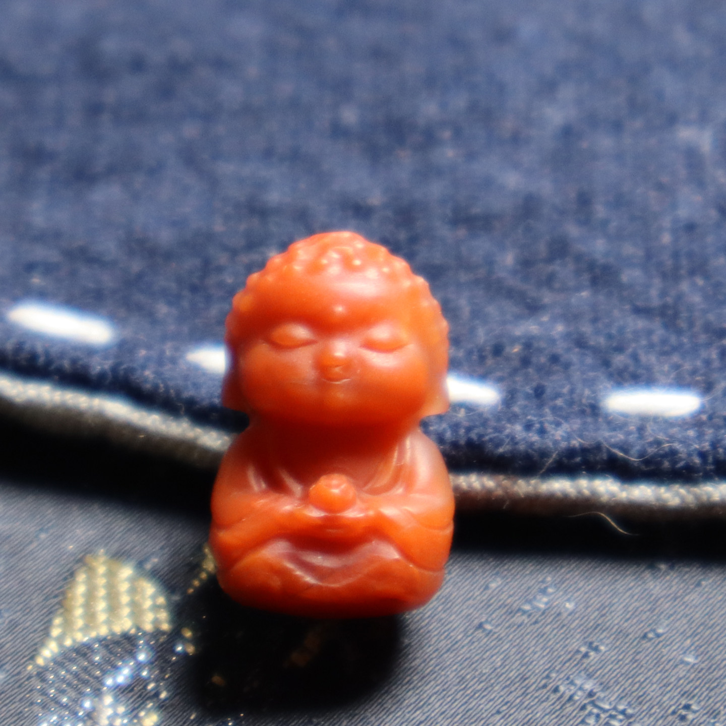 云南南红玛瑙宝宝佛配饰锁骨坠