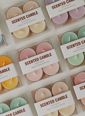 手工小茶蜡氛围感节日礼物创意香氛高级结婚伴手礼香薰蜡烛套装