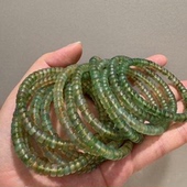 日暮青山绿 青山绿水绿玛瑙钱串子单圈手串6mm