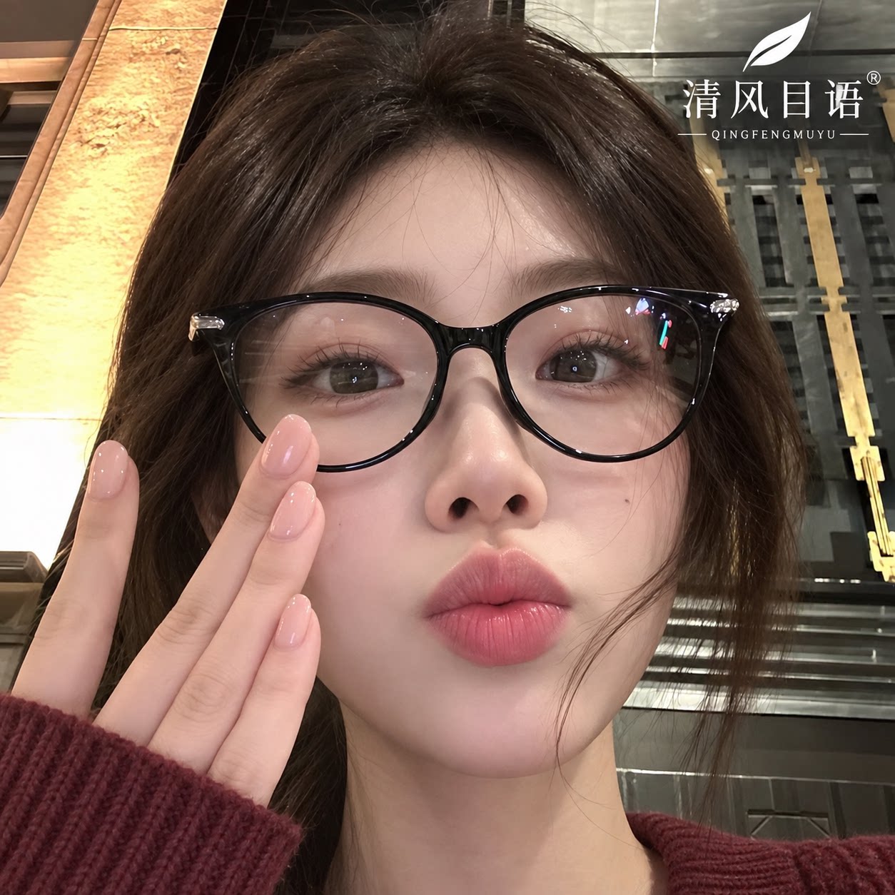 素颜显脸小圆框眼镜框镜架超轻复古日系黑框眼镜女近视有度数
