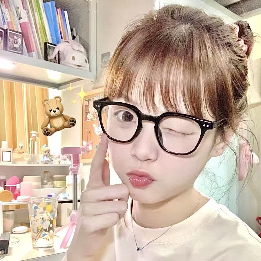 韩版ins复古网红同款学生眼镜框女潮圆脸黑色方形素颜近视眼镜男