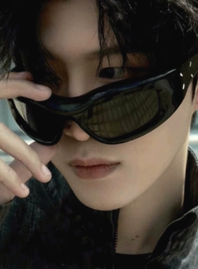 韩版骑行复古墨镜酷辣妹太阳眼镜