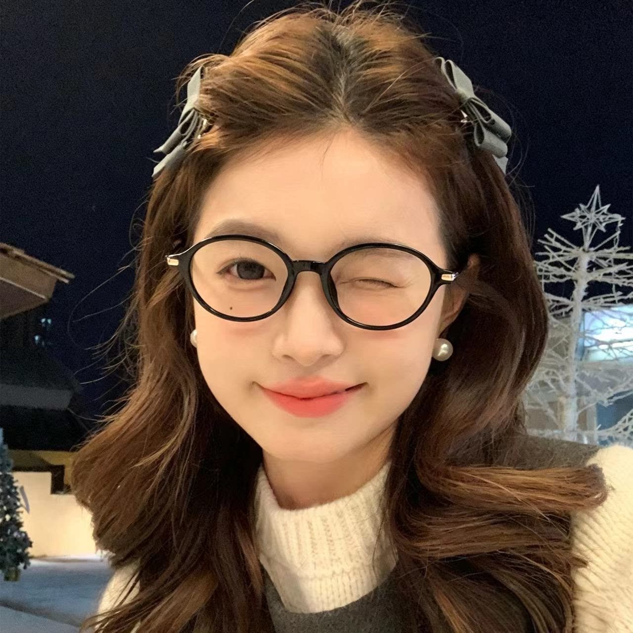 近视眼镜黑框女款文艺复古椭圆框时尚修颜眼镜架有度数
