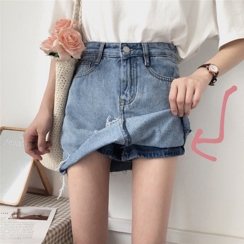 2018п°æ´óÂëÅÖmm¸ßÑüÏÔÊÝA×Ö°ëÉíȹ¿ã¿íËÉÀ«ÍÈÅ£×ж̿ãÅ®ÏÄ
