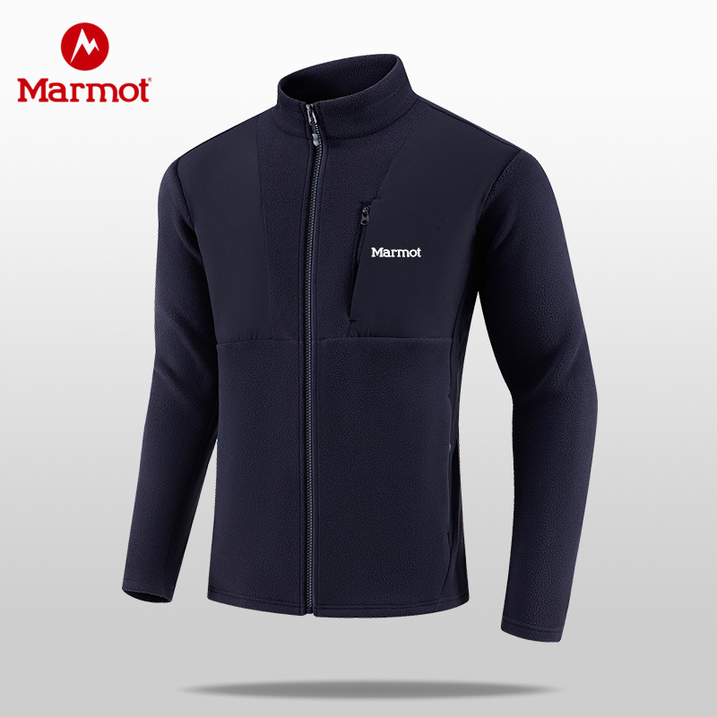 NARNOT土拨鼠抓绒衣男秋冬季加厚卫衣开衫夹克户外保暖透气外套