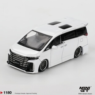[预售] MINIGT 1180 丰田 埃尔法 白色 1:64 合金汽车模型