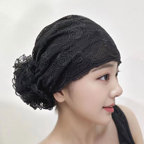 发帽蕾丝韩版包头帽子