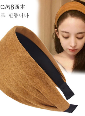 发箍日韩古力娜扎同款宽边发卡网红洗脸束发带头箍遮白发压发头饰