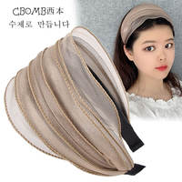The original Korean version of the headband with wide edges and teeth, anti-slip design, covers the Internet celebrity and makes her look younger. The hairpin with a hole in the head is for women thumbnail 4