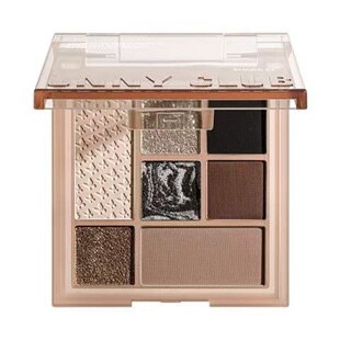 unny七色眼影盘幻蝶之迹珠光哑光亮片大地色一盘多用灵动耀眼妆容