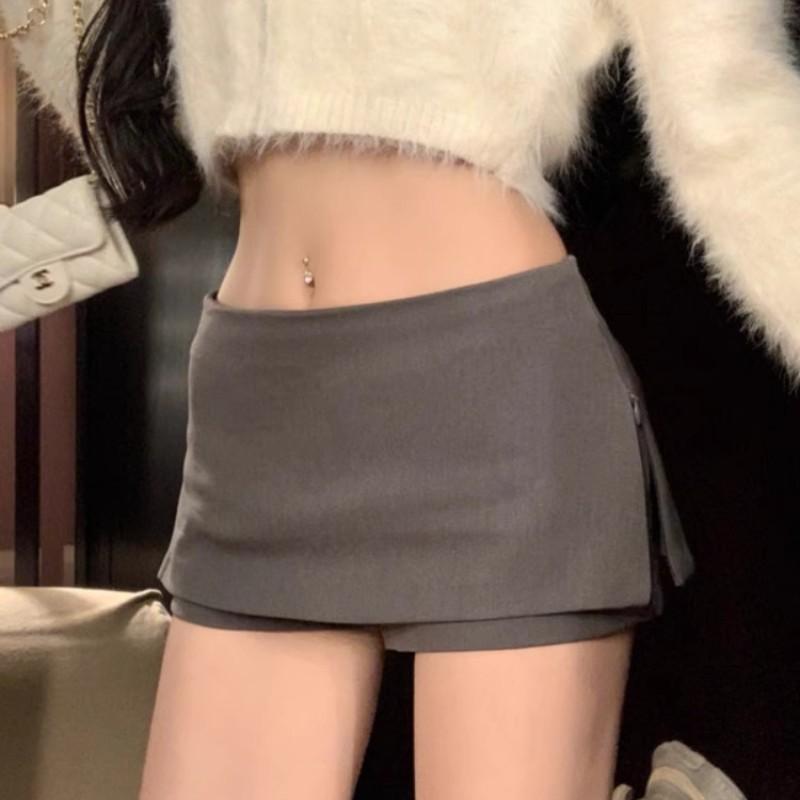 韩版时尚西装半身裙裤女秋冬2025新款通勤辣妹中低腰显瘦a字短裙