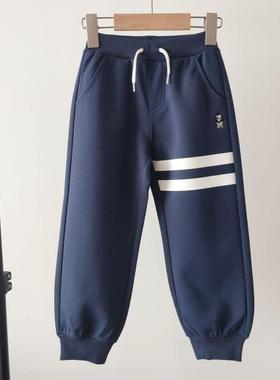 2023秋冬季新款小熊童装男童百搭休闲运动长裤TTTM233801A