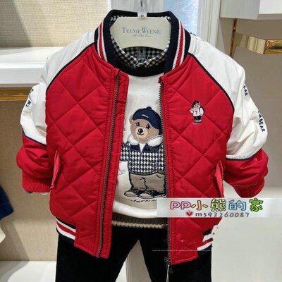 小熊童装男童秋冬季棉服