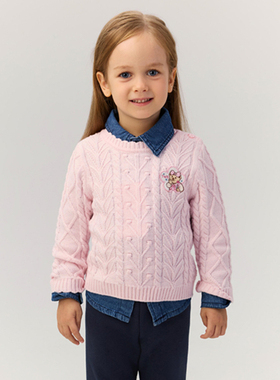 现货2025秋冬新款女童休闲毛衣婴童针织衫上衣T0KW254T67K