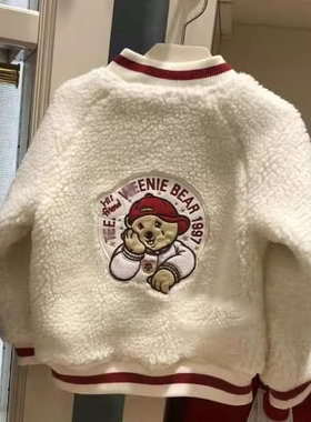 现货秋冬男童外套羊羔毛小棉服TKJJ84T11B