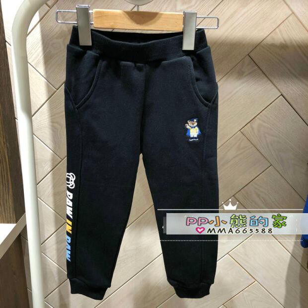 春秋男童皮筋中腰休闲运动裤儿童纯棉收口长裤童装PCTMB1212S