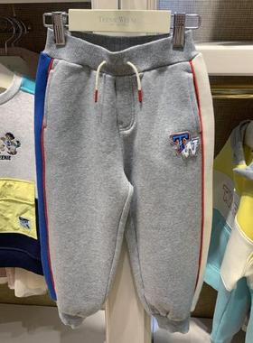 现货秋冬款男童保暖加绒卫衣TKMW211103B休闲加绒裤TKTM211103B