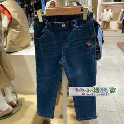 小熊童装牛仔裤女童裤子