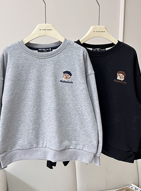 2024新款男童卫衣春秋款洋气中大童圆领上衣HBLL24-3-8