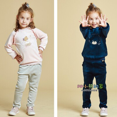 现货冬季女童长裤加绒裤