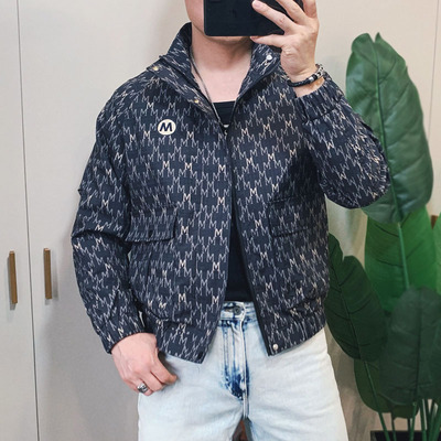 春秋季新款男士修身夹克休闲时尚