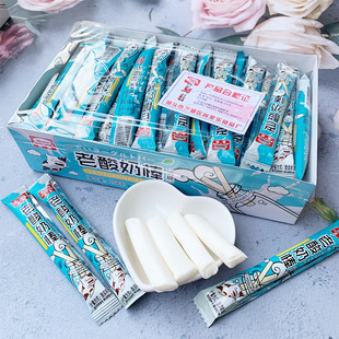 尚美乐老酸奶棒糖老酸奶软糖酸奶风味糖果薄荷味清凉奶糖怀旧零食