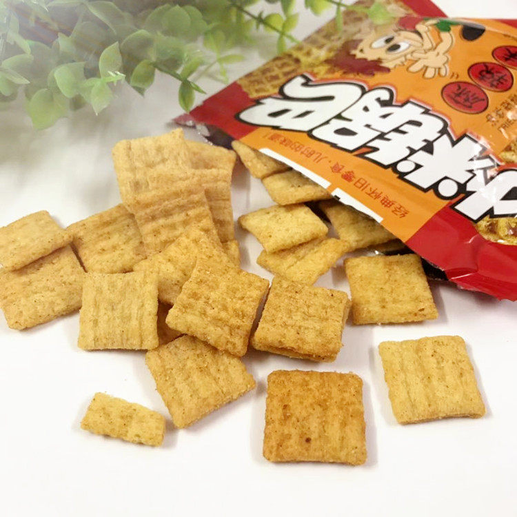 琥珀小米锅巴麻辣味 牛肉味22g/小包 膨化食品 80后经典怀旧零食
