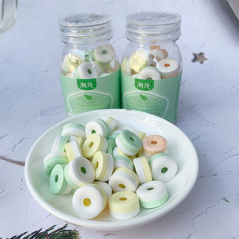 潮茂维c口哨糖 水果味哨子糖音乐糖儿时怀旧小零食糖网红创意糖果