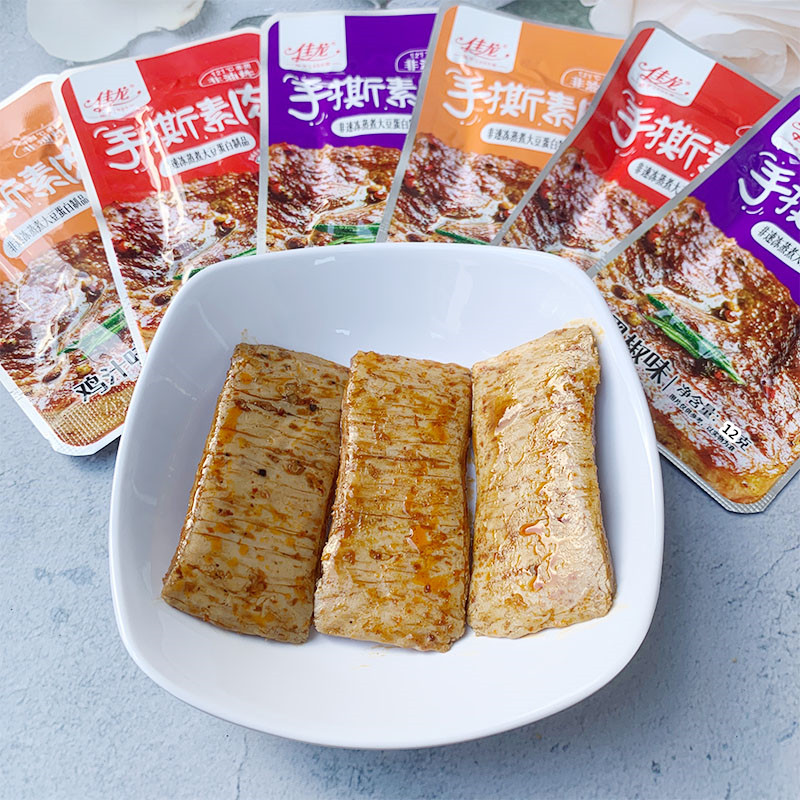 佳龙手撕素肉豆干辣条素牛肉