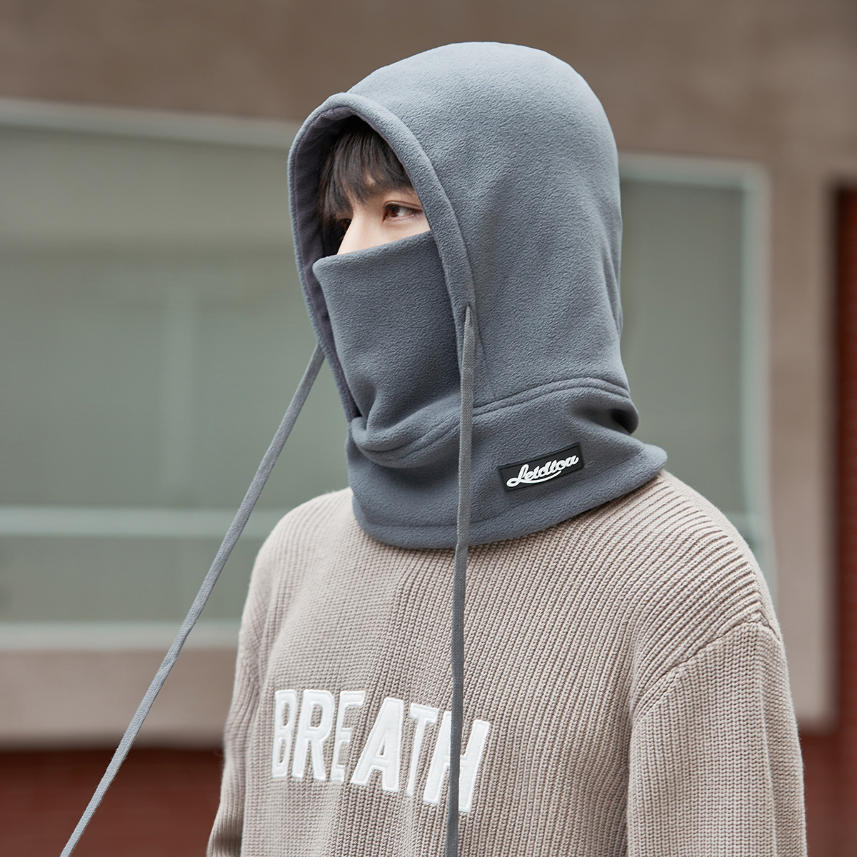 套头帽户外百搭男女款秋冬季保暖