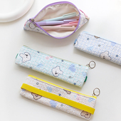 可爱小清新绑带笔袋文具盒铅笔盒学生男女文具袋大容量笔盒收纳盒